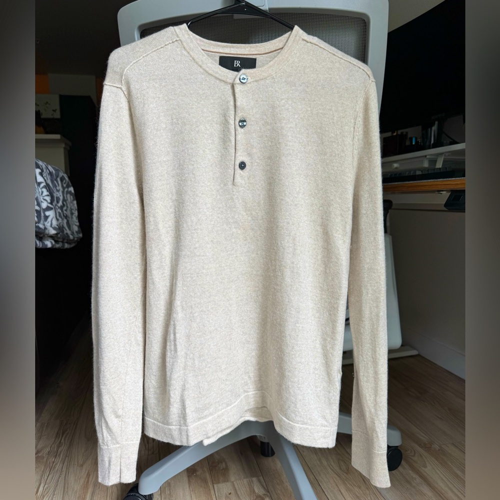 100% Merino Wool Henley Shirt